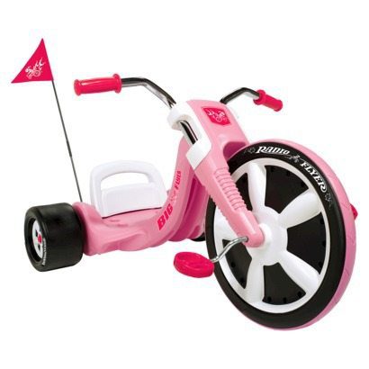 Image of a pink colored Big Flyer bike by Radio Flyer Image of a pink colored Big Flyer bike by Radio Flyer